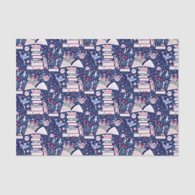 Papier Mousseline Fairytale Pop Up Livre Castle Blue (Recto)