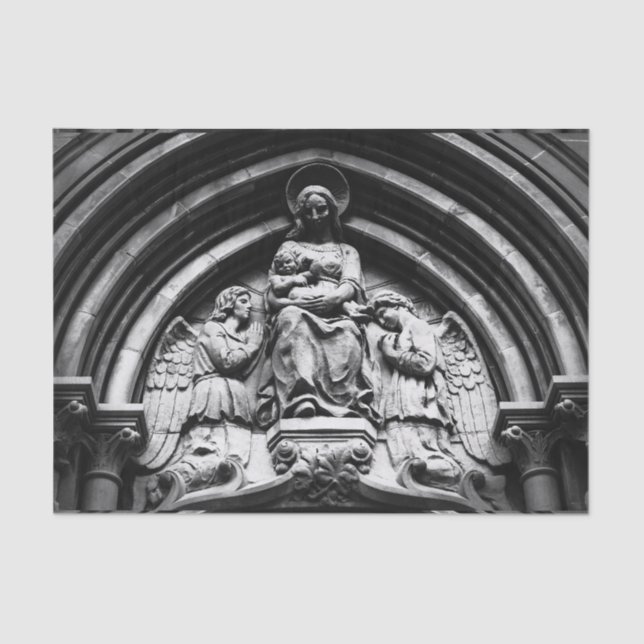 Papier Mousseline Falln qu'elle attend sur la haute (Recto)