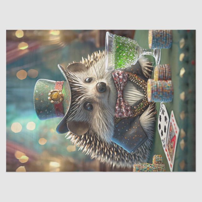 Papier Mousseline Fancy Harry, Hedgehog Night Out (Recto)