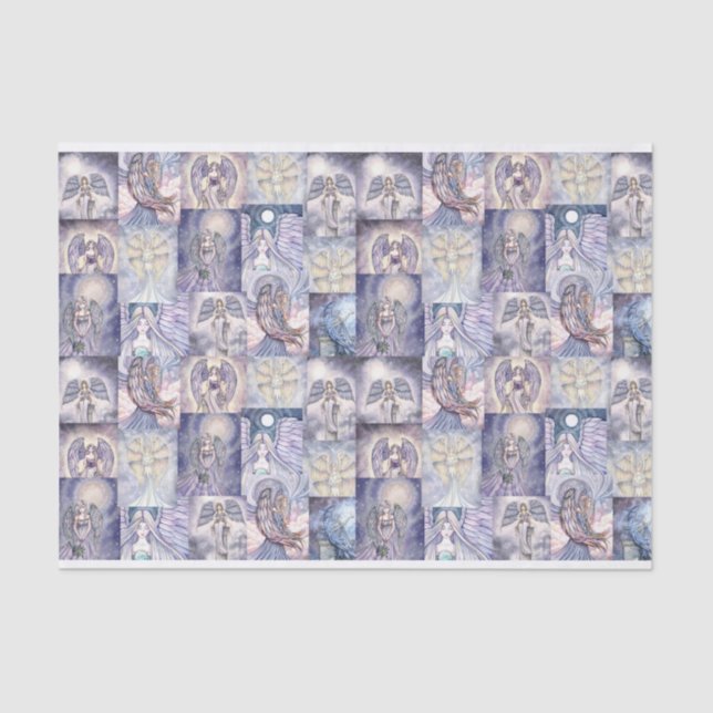 Papier Mousseline Fantaisie d'Anges Adorables (Recto)