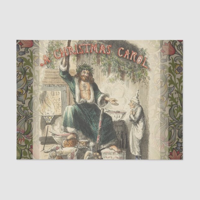 Papier Mousseline Fantôme de Noël Présent Scrooge (Recto)
