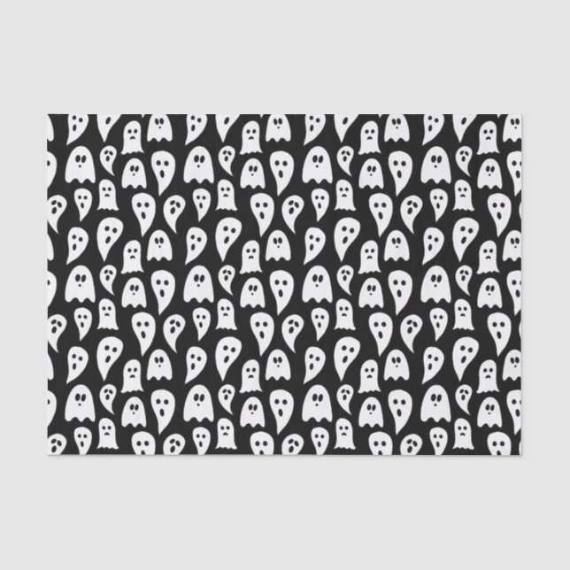 Papier Mousseline Fantôme d'Halloween (Recto)