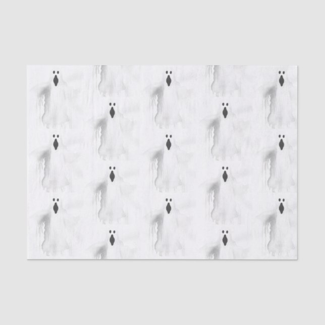 Papier Mousseline Fantôme éffrayant (Recto)