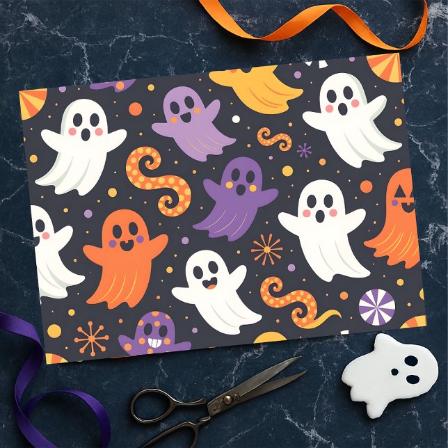 Papier Mousseline Fantômes et Halloween Confetti (Créateur téléchargé)