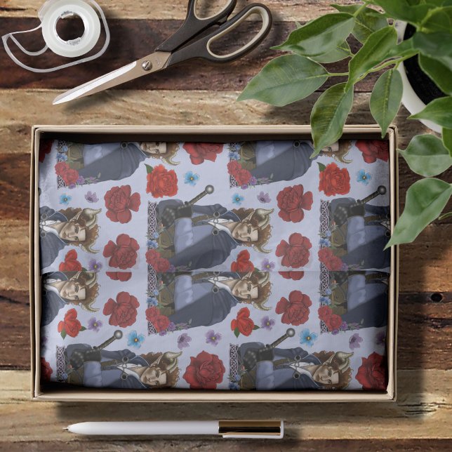 Papier Mousseline Faune cornu Fae Fantastique  (Créateur téléchargé)