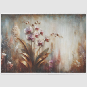 Papier Mousseline Faune et flore des orchidées