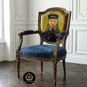 Papier Mousseline Fauteuil de Postman découpage vintage Van Gogh 