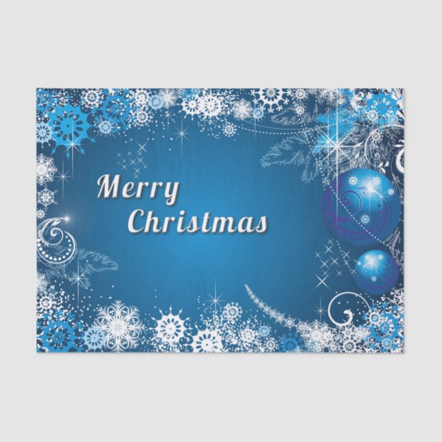 Papier Mousseline Faux de neige de Noël (Recto)