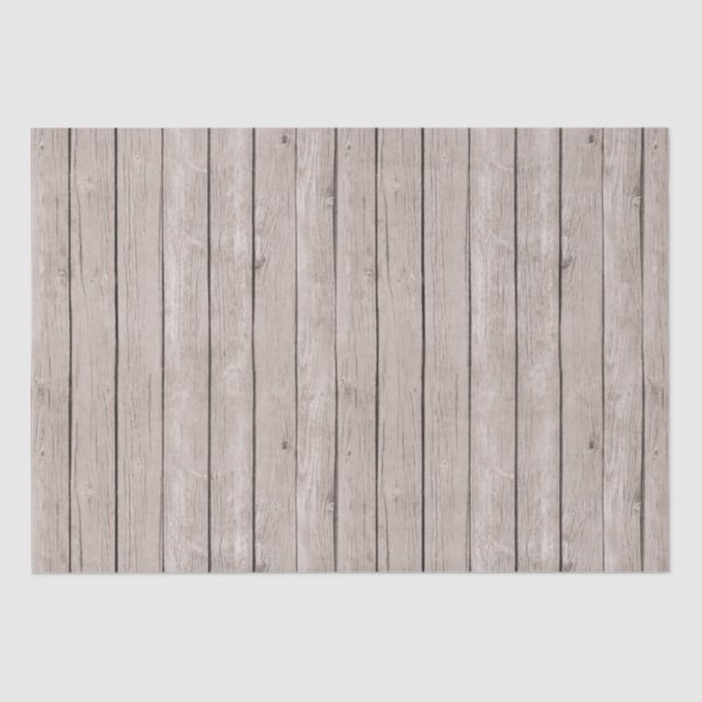 Papier Mousseline Faux Rustic Wood Brown (Recto)