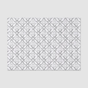 Papier Mousseline Faux Silver Motif moderne Arrière - plan blanc