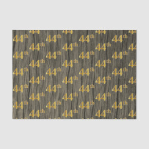 Papier Mousseline Faux Wood, Faux Gold 44e (Quarante-quatrième)