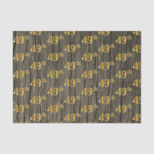 Papier Mousseline Faux Wood, Faux Gold 49e (Quarante-Neuvième)