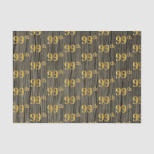 Papier Mousseline Faux Wood, Faux Gold 99e (Quatre-vingt-dix-neuvièm