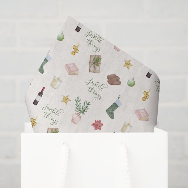 Papier Mousseline Favoris de Noël de Noël (Sac cadeau)