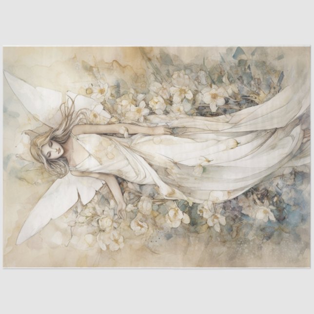 Papier Mousseline Fée blanche (Recto)