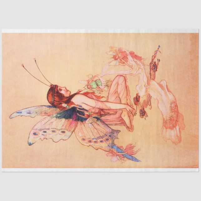 Papier Mousseline Fée de papillon (Recto)