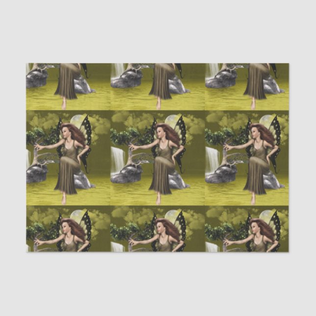 Papier Mousseline Fée de papillon (Recto)