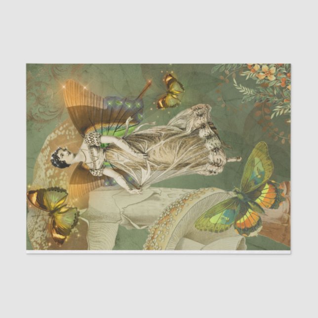 Papier Mousseline Fée forestière (Recto)