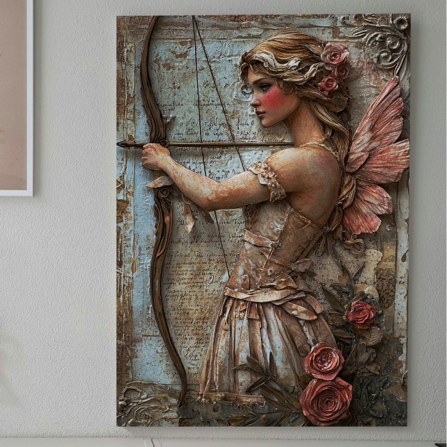 Papier Mousseline Fée rose avec découpage de flèche (Créateur téléchargé)