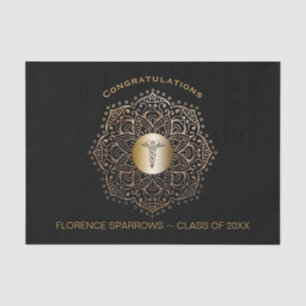 Papier Mousseline Félicitations d'obtention du diplôme d'infirmière