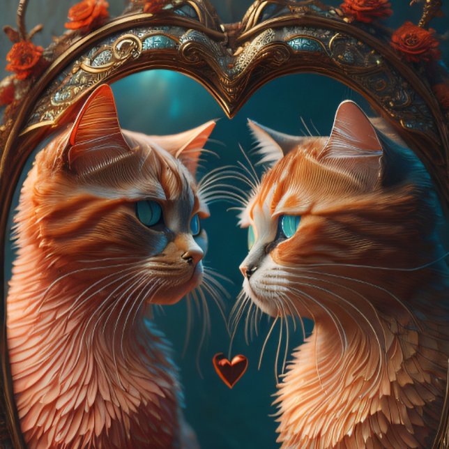 Papier Mousseline Feline lovers. Cats in love découpage  (Créateur téléchargé)