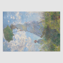 Femme avec un parasol par Monet Shabby Chic