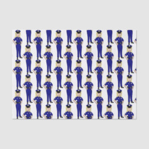 Papier Mousseline Femme policière