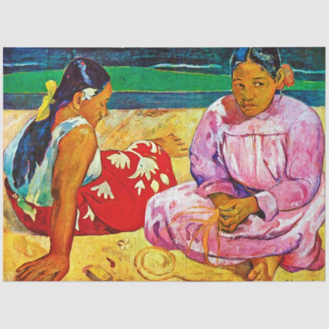 Papier Mousseline Femmes tahitiennes, Gauguin (Recto)