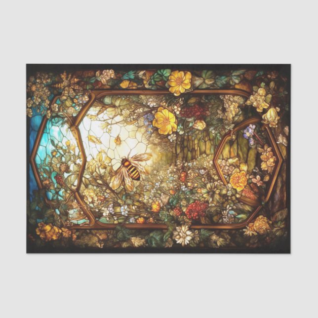 Papier Mousseline Fenêtre d'automne (Recto)