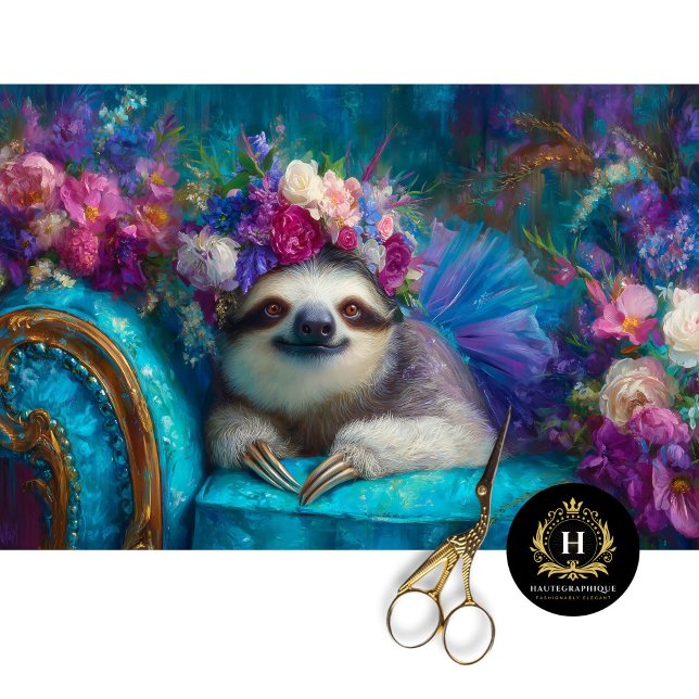 Papier Mousseline Fente florale Whimsical dans Tutu Decoupage (Créateur téléchargé)