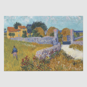 Papier Mousseline Ferme en Provence (1888) par Vincent Van Gogh