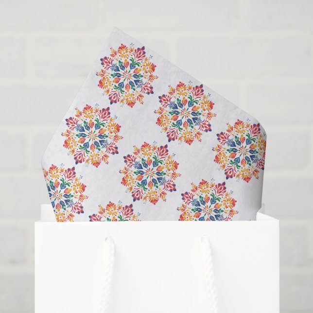 Papier Mousseline Festif d'Asie du Sud (Sac cadeau)