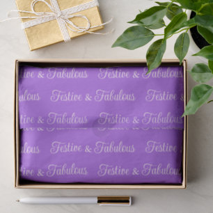 Papier Mousseline Festif & Fabuleux Violet de Bijou Vibrant & Rose