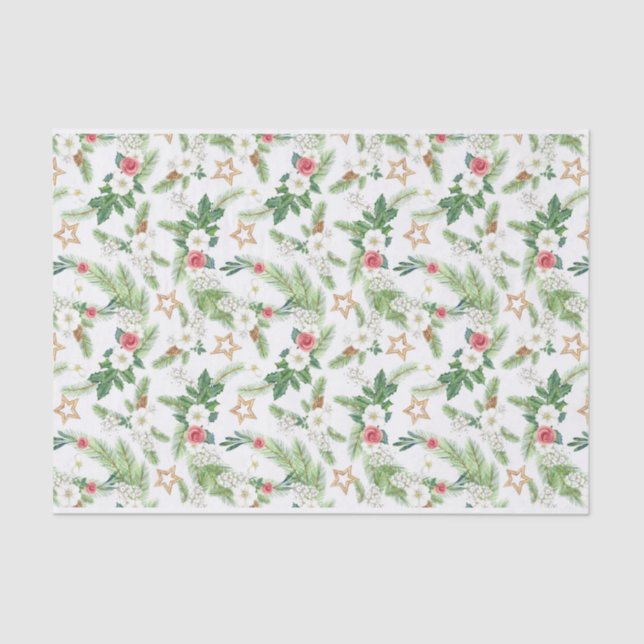 Papier Mousseline Festif Vacances Botaniques (Recto)