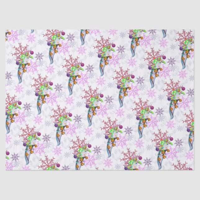 Papier Mousseline Festive Axlotl (Recto)