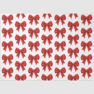 Papier Mousseline Festive Parties scintillant rouge Coquette Bow Noë