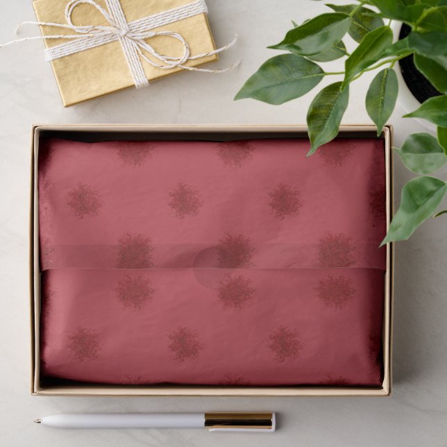 Papier Mousseline Fête aux Points Rouges à pois (Cadeau)
