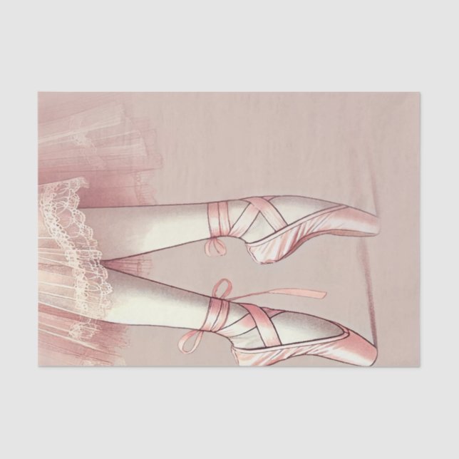 Papier Mousseline Fête d'anniversaire à bout de pied de danseuse de  (Recto)