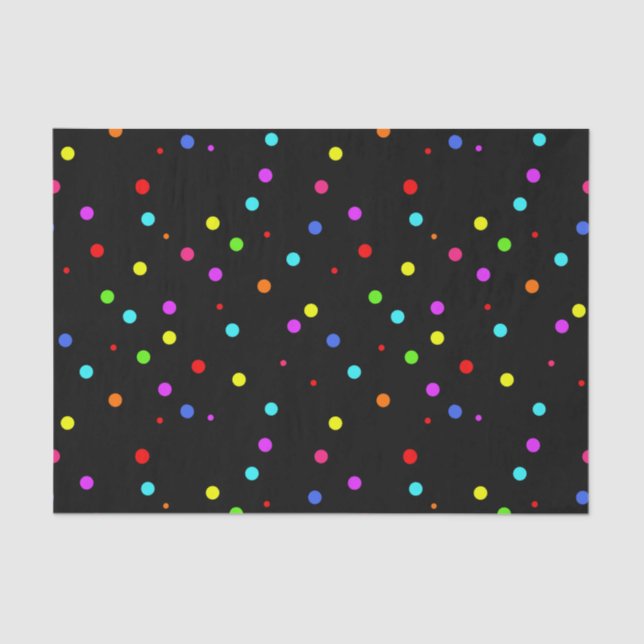 Papier Mousseline Fête d'anniversaire colorée pour enfants (Recto)