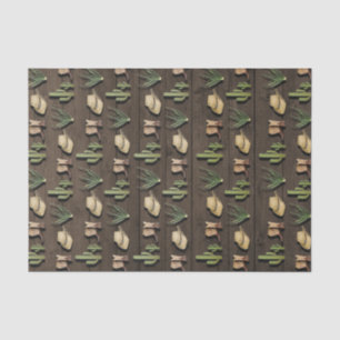 Papier Mousseline Fête d'anniversaire en bois de rodéo occidental