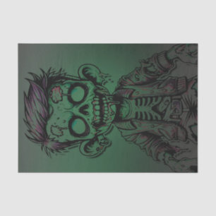 Papier Mousseline Fête d'anniversaire Halloween Enfant Zombie Vert