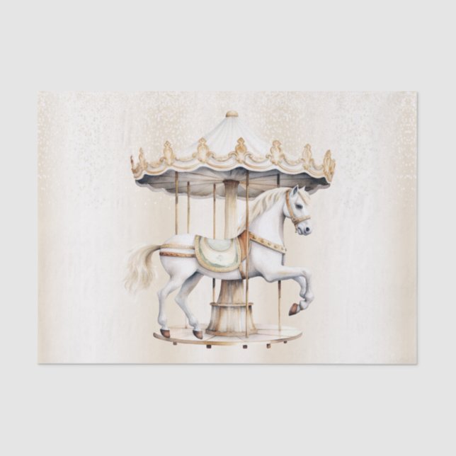 Papier Mousseline Fête d'anniversaire Joyeux Go Tour Cirque Carnaval (Recto)