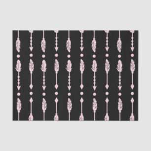 Papier Mousseline Fête d'anniversaire sauvage de flèches roses et