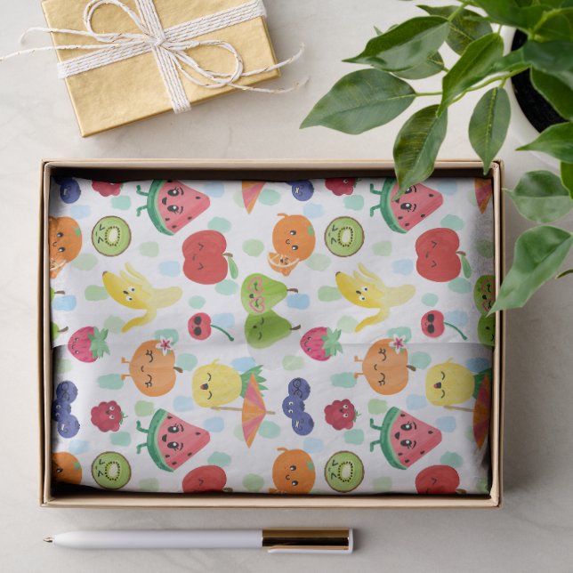Papier Mousseline Fête d'anniversaire Two-tti Frutti Cutie Fruit (Cadeau)