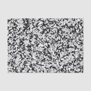 Papier Mousseline Fête de camouflage noir gris blanc arctique