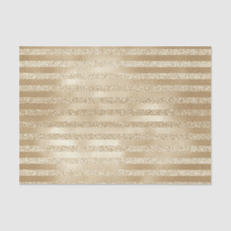 Papier Mousseline Fête de Champagne : Glittery Gold Stripes