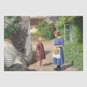 Papier Mousseline Fête de l'été au Danemark (mère et fille)