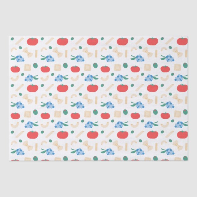 Papier Mousseline Fête de mariage sur le thème des pâtes That's Amor (Recto)