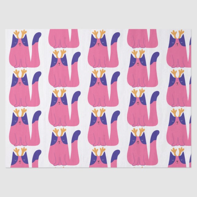 Papier Mousseline Fête de Noël de Cat (Recto)