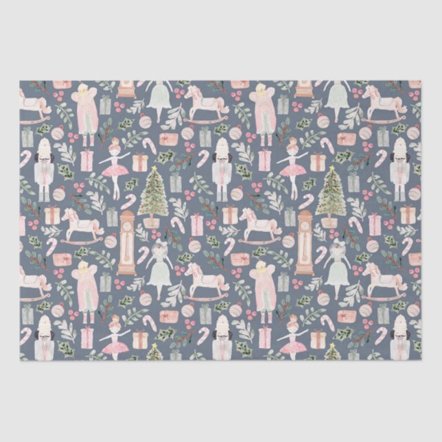 Papier Mousseline Fête de Noël des noisettes (Recto)